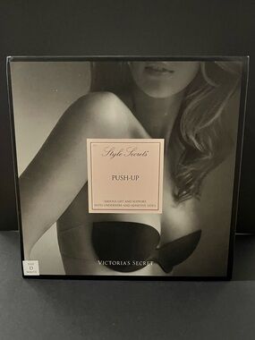 Victoria's Secret Style Secrets Push Up Backless Sticky Bra white Size D